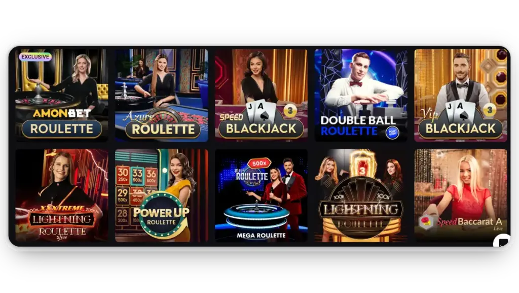 Casino Live section 